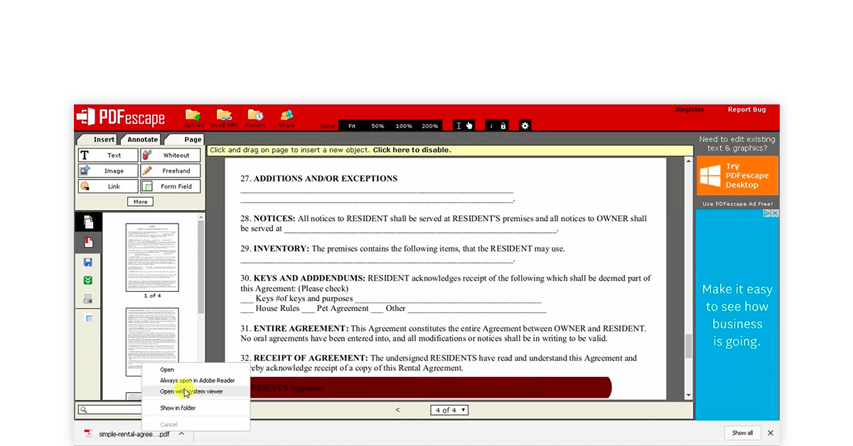 Free PDF editor Windows