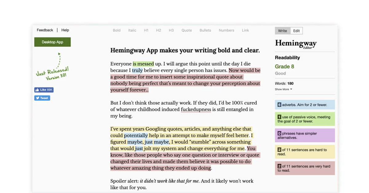 Grammar correction software