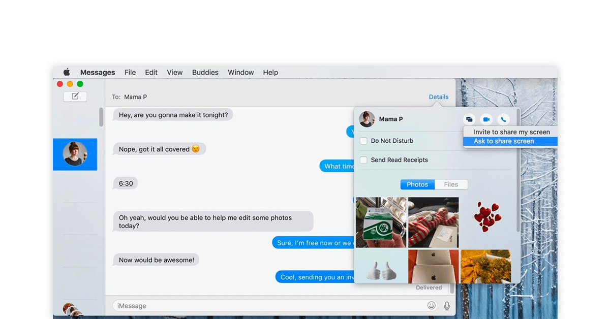 Facetime screen sharing app