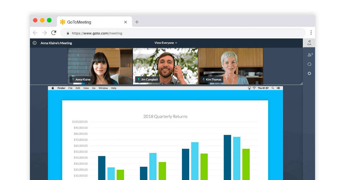 GoToMeeting screen sharing app