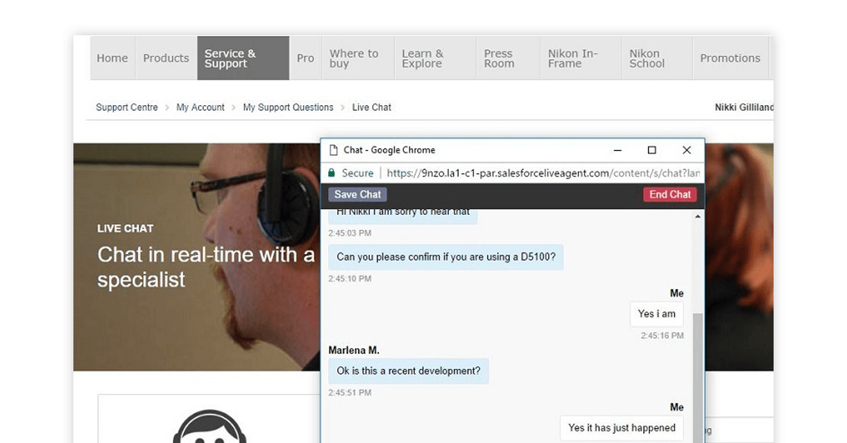 Live chat software for website