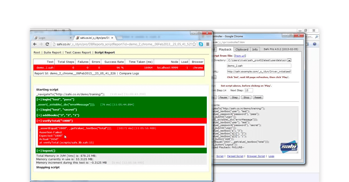 Sahi testing tool