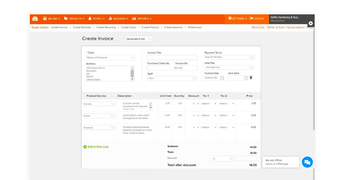 pos software for supermarket - Invoicera