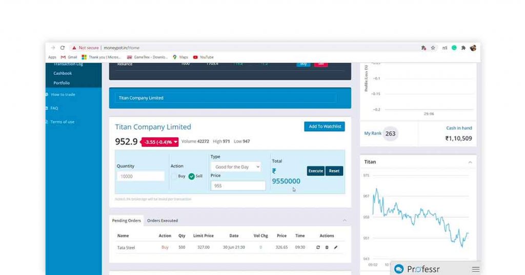 Stock market simulators