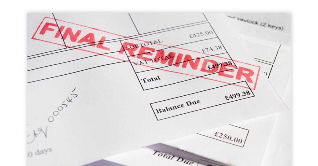 Reminder payment letter