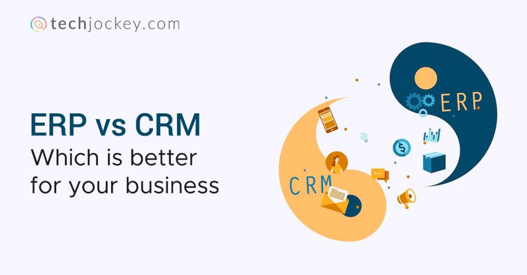 difference between erp and crm